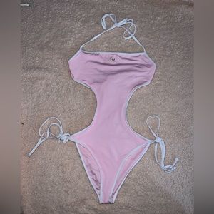 NWOT Victorias Secret Pink One Piece with Heart